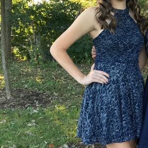 Navy sparkly dress!